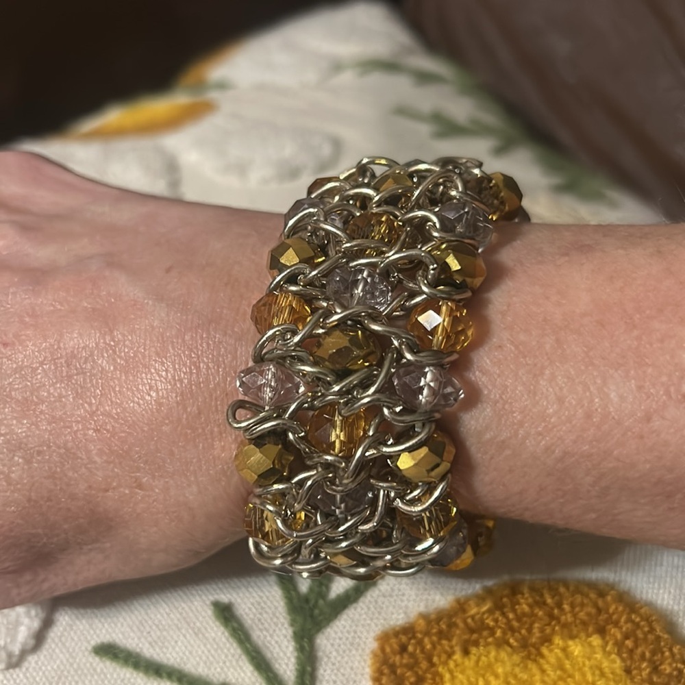 Dana Buchman Bronzo Miele and transparent Bracelet